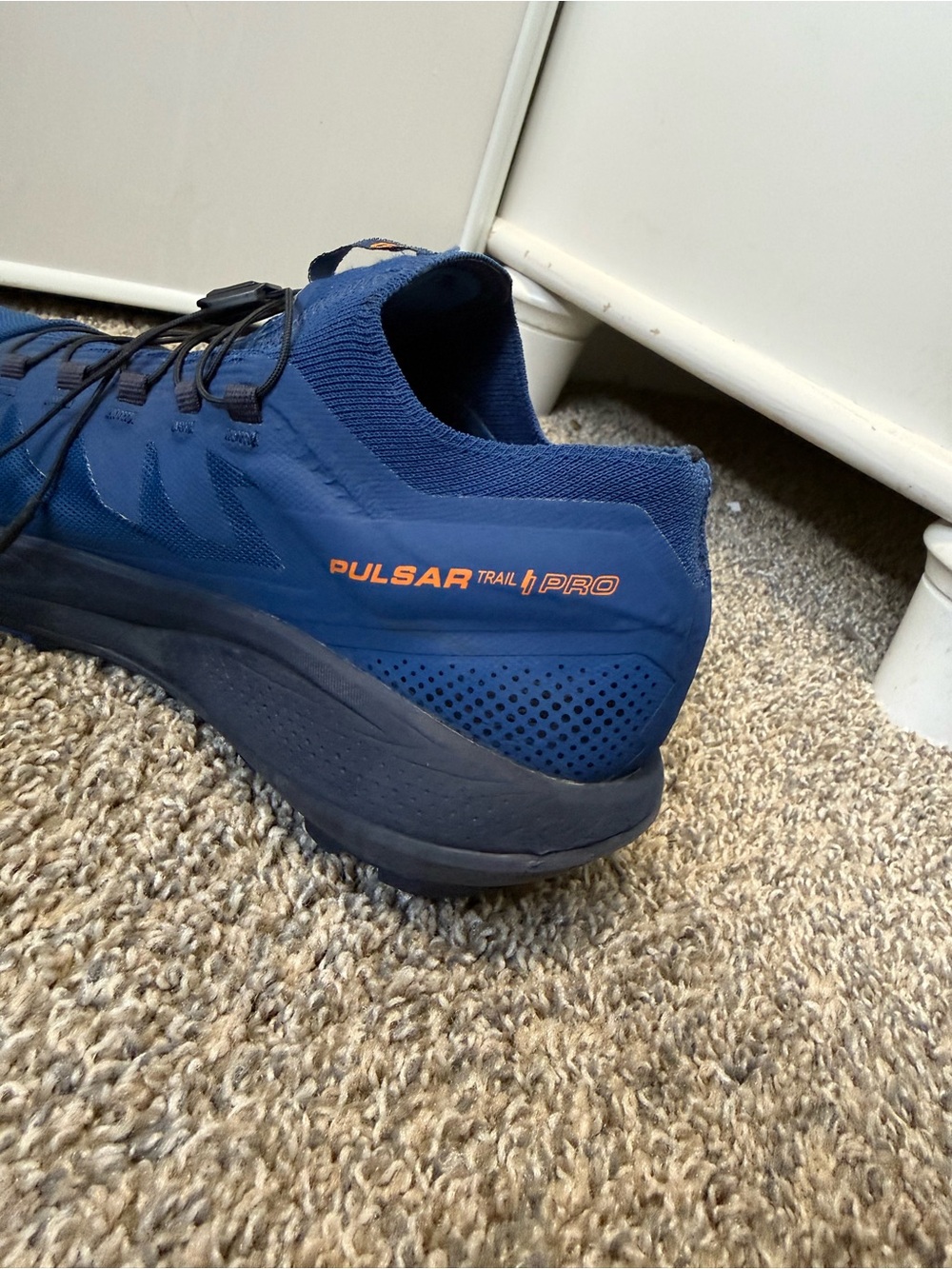 Salomon pulsar trail pro Men's Navy and Black Trail Running Shoes size 10.5 - Picture 5 of 7